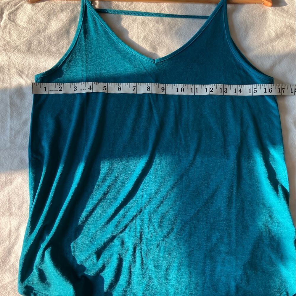 SHYANNE Jewel Blue Faux Suede Asymmetric Tank Size Size S - Picture 7 of 8